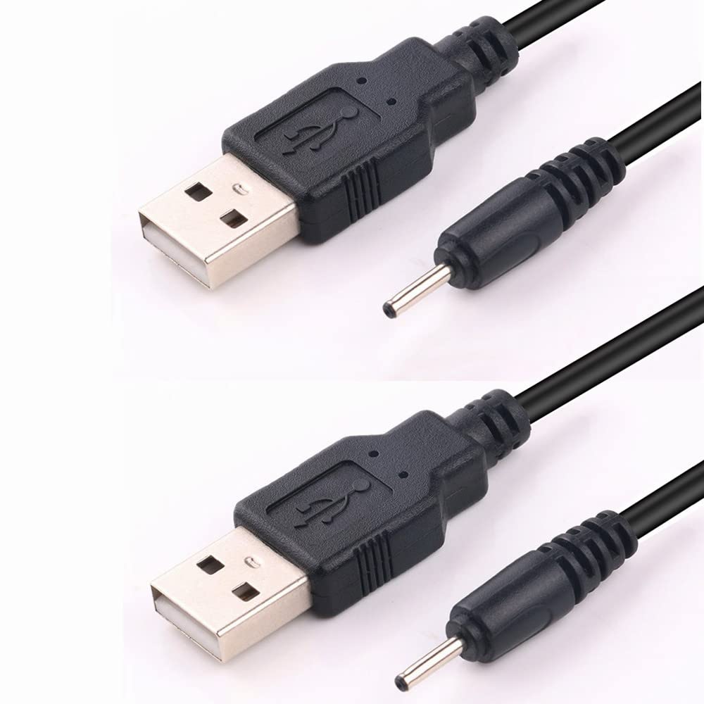 BLKing USB Charging Cable for Nok `ia, Small Pin Charger cable, 2.0 * 0.6 jack,3.3ft/1m （2Pack