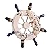 OliaDesign Ornamental Home Nautical Wall Marine Decor Wood Pirate Ship Helm Wheel