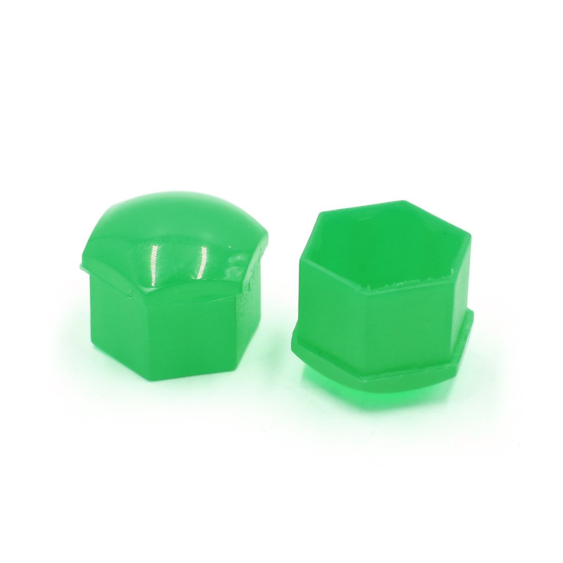 Cache écrou De Roue Feu Vert sourcing map 20pc 17mm Plastique Vert Cache vis écrou Roue dépose Auto