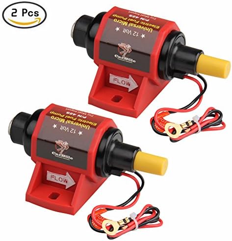 Universal Electric Fuel Pump 42S Applicable for Gasoline Petrol, 2-3.5 P.S.I 12V 5/16" Heavy Duty Low Pressure for Carburetor Engines l(42S 2 pack)