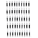 Kinghard 50pcs Eye Shadow Sponge Brushes Cosmetic Tool