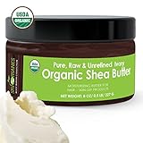 Shea Butter By Sky Organics: USDA Organic, Unrefined, Pure, Raw Ivory Shea Butter - Skin Nourishing, Moisturizing & Healing, For Dry Skin, Anti-Aging-For Skin Care, Hair Care & DIY Recipes 8oz