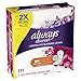 Always Discreet Incontinence Panty Liners for Women with Bladder Leaks, Size 2, Very Light Absorbency, Long Length, 111 CT x 2 Packs (222 Total Count) (Packaging May Vary)