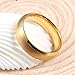 MEALGUET Stainless Steel Unisex 6MM Brushed Plain Simple Stainless Steel Wedding Ring Band for Men&Women, Blue/Black/Gold Plated