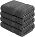 Utopia Towels 4 Piece Premium Hand Towels Set, 16 by 28 inches, 100% Ring Spun Cotton, Lightweight and Highly Absorbent Towels for Bathroom, Travel, Camp, Hotel, and Spa, Grey