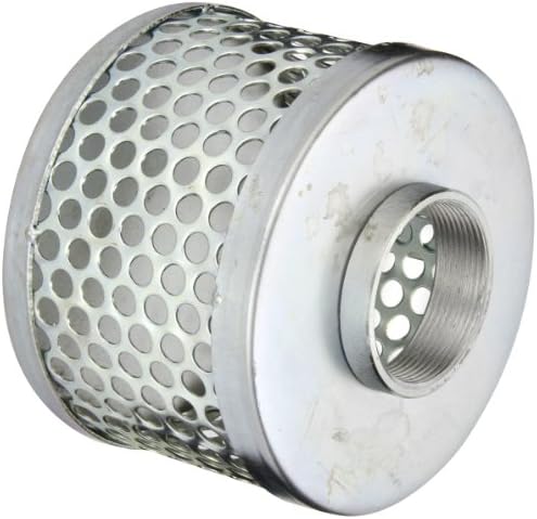 PT Coupling Carbon Steel Round Hole Pump Suction Strainer, 2"