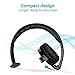 CISNO Bluetooth Headset Over The Head Boom Mic Wireless Headphone Noise-Canceling Headset for Truck Drivers (S)