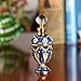 YUFENG 5ml Restoring Ancient Ways Hollow-Out Rattan Flower Perfume Bottles Empty Refillable (Blue)