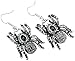 YACQ Jewelry Spider Crystal Dangle Earrings Halloween Party Gifts for Women Teen Girls