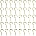 Powlankou 1inch Brass Plated Metal Screw-in Ceiling Hooks Cup Hooks, 120 Pieces