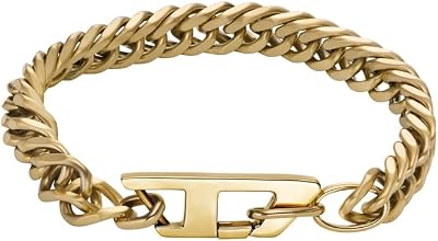 Men's Stainless steel with D clasp closure bracelet