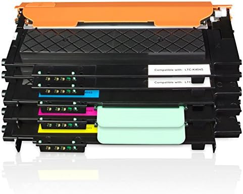 OfficeSmartInk Samsung CLT-K404S CLT-C404S CLT-M404S CLT-Y404S (2x Black Cyan Yellow Magenta) Compatible Premium Cartridge for Samsung SL-C430,SL-C430W,SL-C480,SL-C480W,SL-C480F Xpress Printers - 5PK