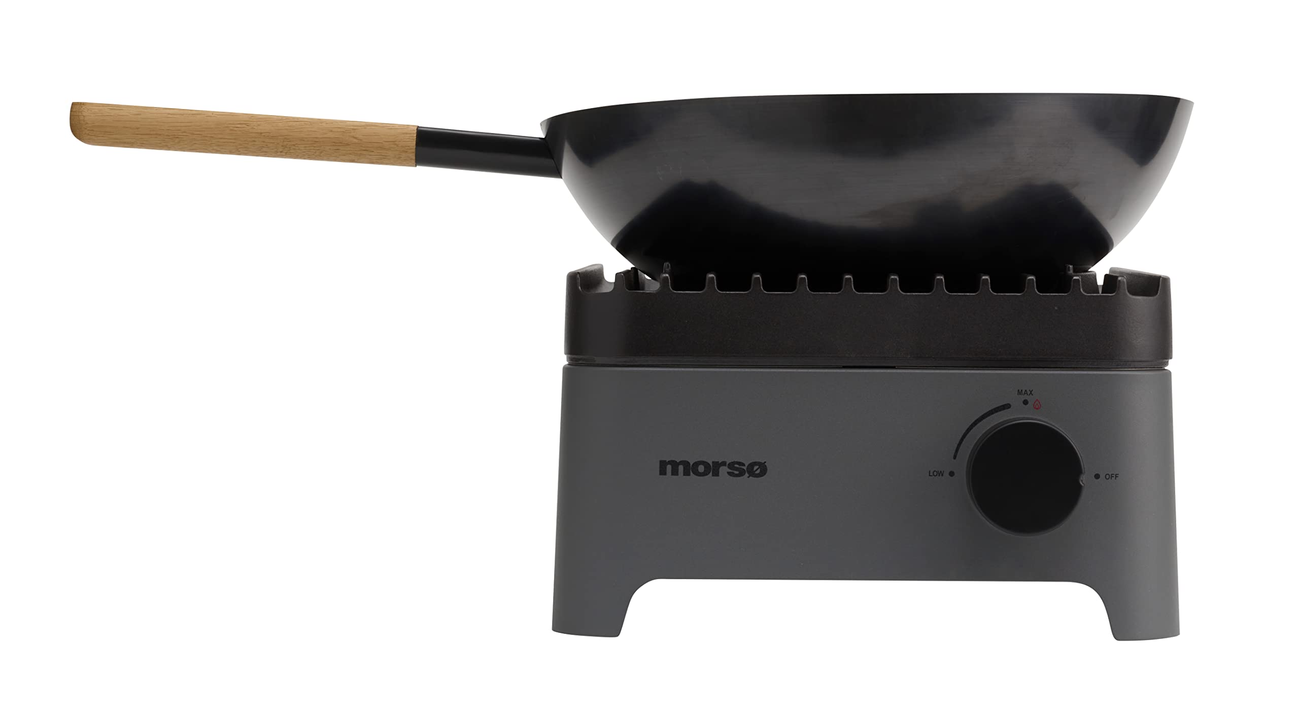 Morsø Vulcano Wok Burner – Wok-Brenner aus pulverbeschichtetem Stahl und Aufsatz aus Gusseisen, Gasbrenner im cleanen Design, 33 x 37,8 x 19,6 cm, Anthrazit 3