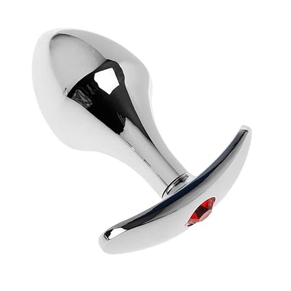 Huafi Metall Analplug Butt Stimulation Prostata Massager Butt Plug Sexspielzeug für Frauen Männer Erotische Sex Produkte Rot