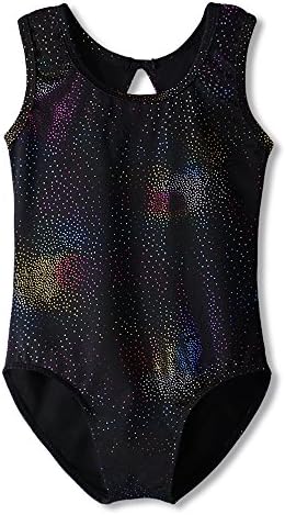 HOZIYLeotards for Girls Ballet Gymnastics Long Sleeve Sparkles Aqua Blue Pink Purple