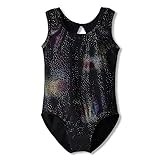Black Gymnastics leotards for girls 5-6 5/6 years