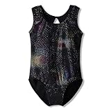 Black Gymnastics leotards for girls 5-6 5/6 years