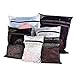 L-Fine Mesh Laundry Bags Lingerie bags 6 wash bags (2 Large & 2 Medium & 2 Small) black & white