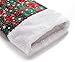 SANNO 16 inch 6 pcs Christmas Stockings with White Cuff, Gifts Bulk Hanging Stocking Plaid Stocking Craft Socks Trendy Red and Green Tartan Christmas Stocking with Snowflake Decorations