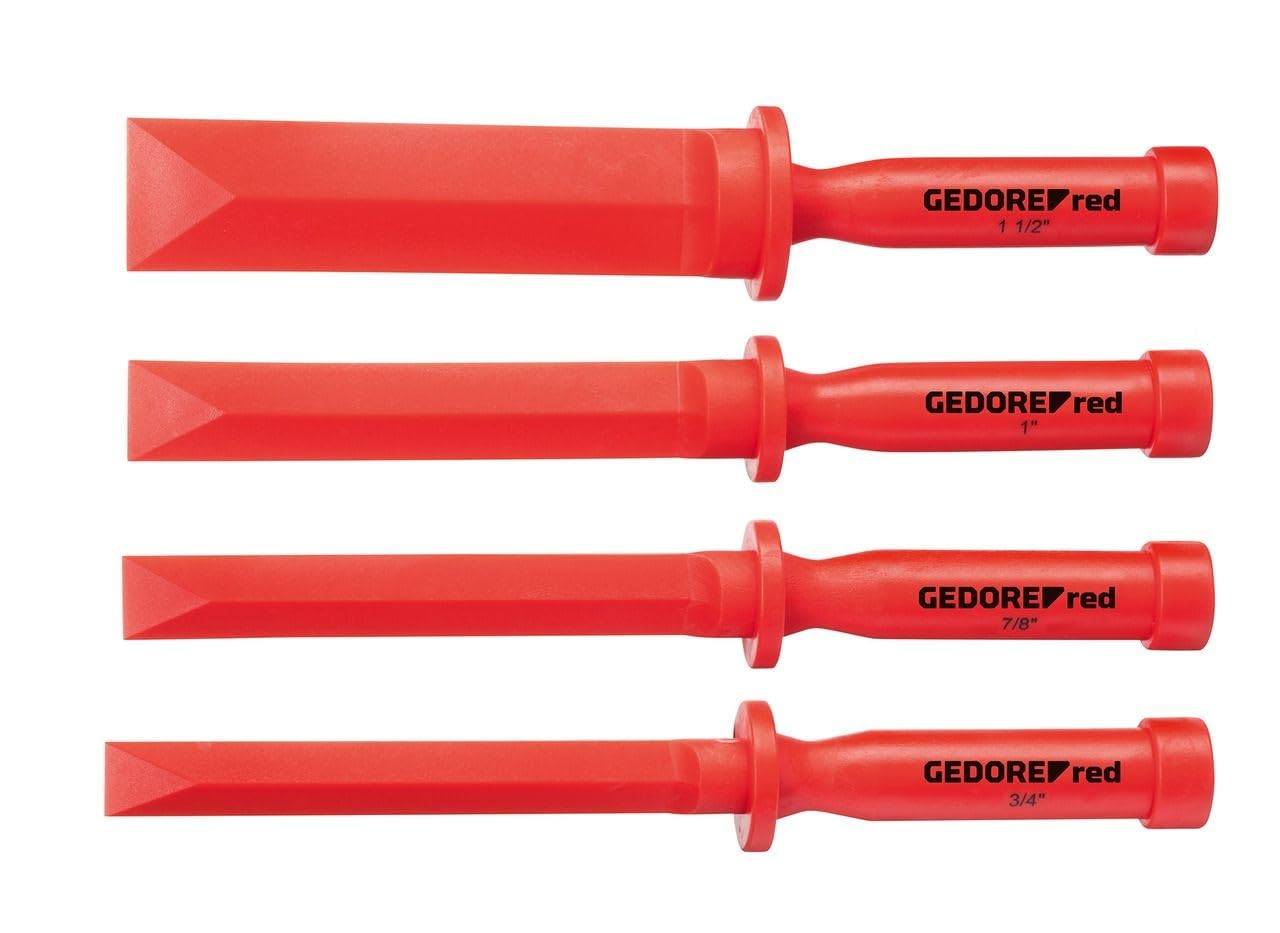 GEDORE Red Soft Chisel Set 4 Pieces