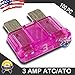 100 Pack 3 AMP ATC/ATO Standard Regular Fuse Blade 3A Car Truck Boat Marine RV