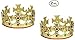 Unique Gold Plastic Jeweled King Crown (2)