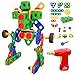 JOYIN 163 Pcs Educational Construction Engineering Building Block Creative Game Engineering Educational STEM Toy Learning Set with Electric Drill and Storage Box