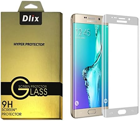 Screen Protector S7 Edge, Dlix 3D Tempered Glass Screen Protector 360° Full Cover for Samsung S7 Edge, Ultra Touch Sensitivity, 9H Anti-scratch, Anti-finger printer, Bubble-free-Silver