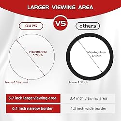 Round 30X Magnifying Mirror, 6'' Makeup Magnifying