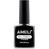 AIMEILI Nail Prep Bond Primer, U V LED Gel Foundation for Acrylic Powder and Builder Nail Gel