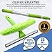 Modern Domus 74 Inch Window Cleaning Kit - Squeegee with Flexible Head - 2 in 1 Window Cleaner Tool for High Windows, Shower Glass, Car Windshield