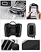 ROTTO Bike Frame Bag Bicycle Top Tube Bag Cell Phone Bag Waterproof Sensitive Touch Screen (Black-Gray)