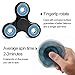 junlei Tri Fidget Hand Spinner, Ultra Fast Bearings, Finger Toy, Great Gift for ADD, ADHD, Anxiety, and Autism Adult Children(BlackBlue)