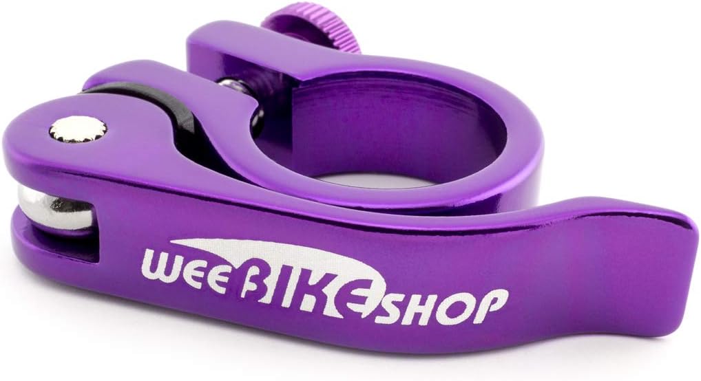 WeeBikeShop 28.6mm Bicycle SEAT CLAMP Quick Release fits Bikes with 25.4mm Seat Post