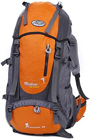 Hiking Outdoor backpack backpacking travel female male household outsourcing 55L , orange
