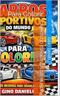 Livro Carros do Esportivos do mundo: Para Colorir