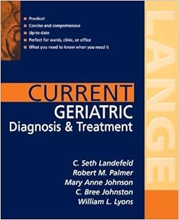 Current Geriatric Diagnosis And Treatment Lange Current - 