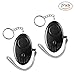 Personal Alarm, IEKA 2Pack 140 DB Emergency Safety key Chain Siren, Self-Defense Security Safe Sound Alarm with Mini LED Flashlight Best for Kids, Women, Elderly and Night Workers( Black )