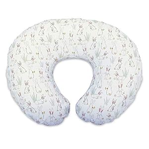 Boppy Nursing Pillow Cover, Hip Hop Bunnies, Cotton Blend Fabric, Fits Bare Naked, Original & Luxe Breastfeeding Pillow…
