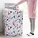 1PC Dust Proof Roller Washing Machine Top Covers Waterproof Washer/Dryer Cover Protective Dust Storage Bag Random Pattern (A)