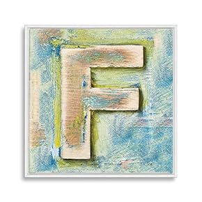 Framed Alphabet Home Artwork for Living Room Bedroom