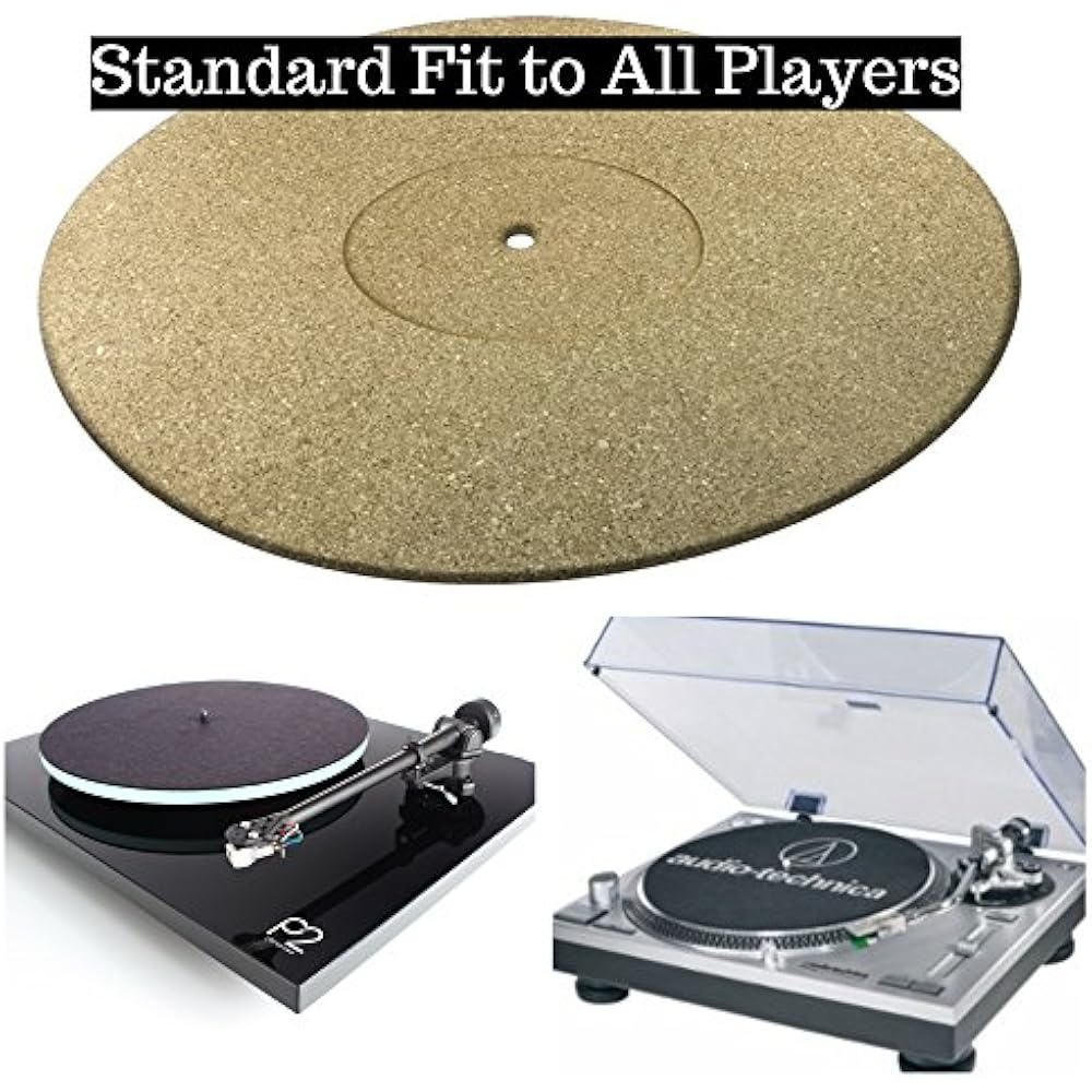 ProSpin Cork Turntable Mat For Vinyl LP Record Players (3mm) High