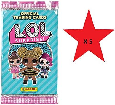 Surprise Panini L.O.L Trading Card Collection 5 Packs Supplied