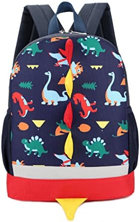 Printing Dinosaurs Kids Backpack Children Toddler Nursery Schoolbag Boy Girl Mini Travel Bags (Dark blue)