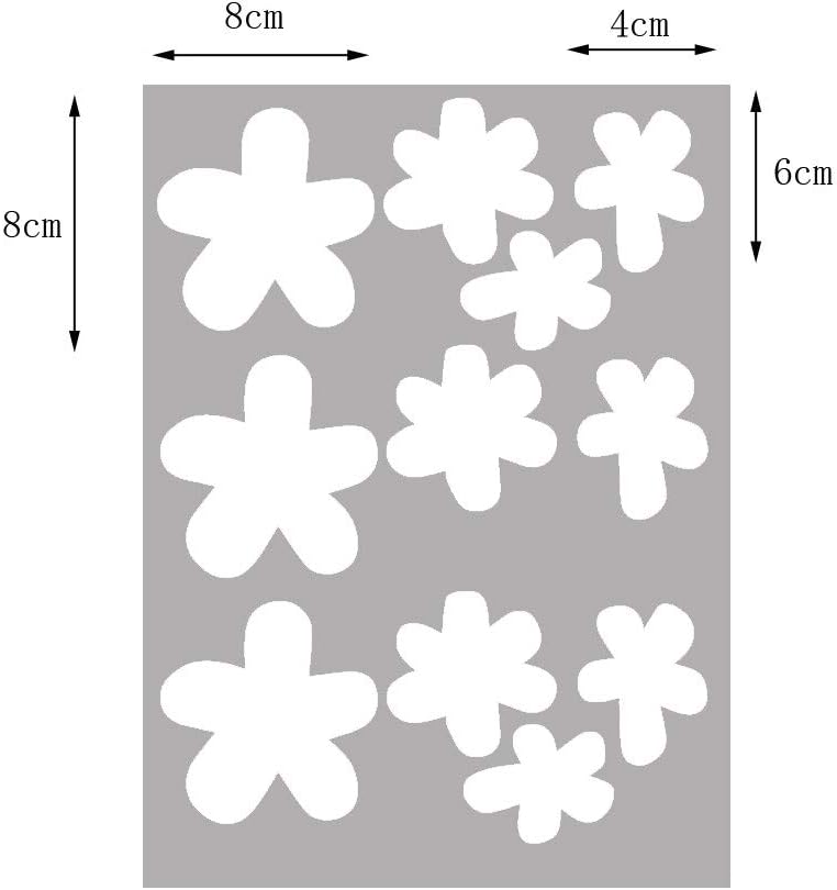 Lichi DIY Small Flower Wall Sticker Decal for Children Nursery Room - White - Image 3