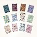 Designer Pattern (SET B), 12 Credit Card sleeves, created from FIPS 201 approved RFID blocking laminate