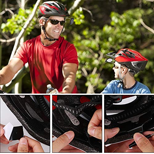 PChero Bike Helmet Mirror, 360 Degree Adjustable Lightweight Bicycle