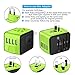 Travel Adapter Worldwide,All in One Universal Travel Power Plug Adapter Wall Charger with Dual USB Charging Ports for USA EU UK AUS Cell Phone Laptop