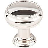 Top Knobs TK831PN Serene Collection 1-3/16" Eden Medium Knob, Polished Nickel
