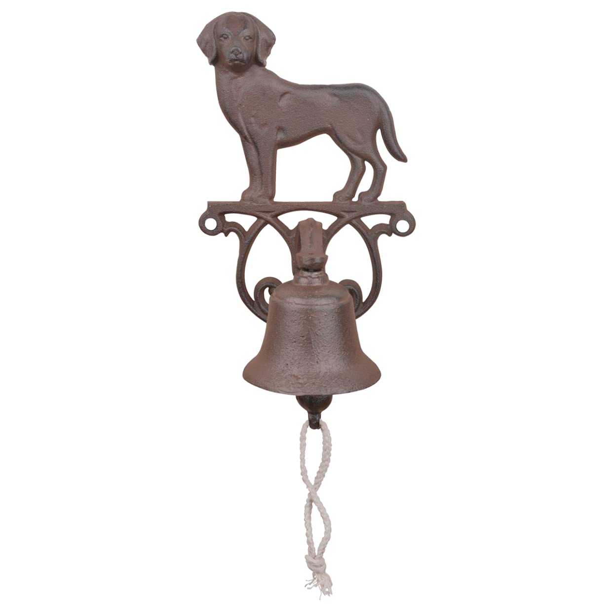 Esschert Design DB83 Doorbell Dog, Metal, Brown, 14.3 x 13.2 x 24.9 cm